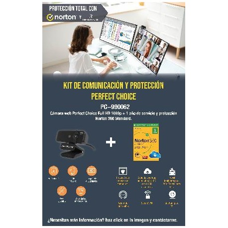 Kit Cámara Web Autofocus + Antivirus PC-99062 - cám (...)