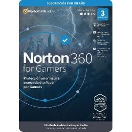 Antivirus NORTON TMNR-023 360 Gamers - 3 licencias, 1 Año(s)
