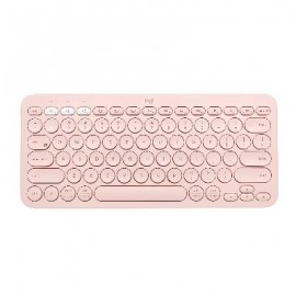 Teclado MULTI-DEVICE BLUETOOTH LOGITECH K380 - Inalámbrico, Rosa