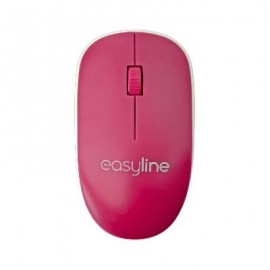 Mouse Easy Line EL-995135 - Magenta, Inalámbrico, 1000 DPI