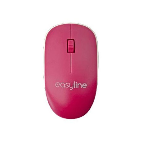 Mouse Easy Line EL-995135 - Magenta, Inalámbrico, 1000 DPI