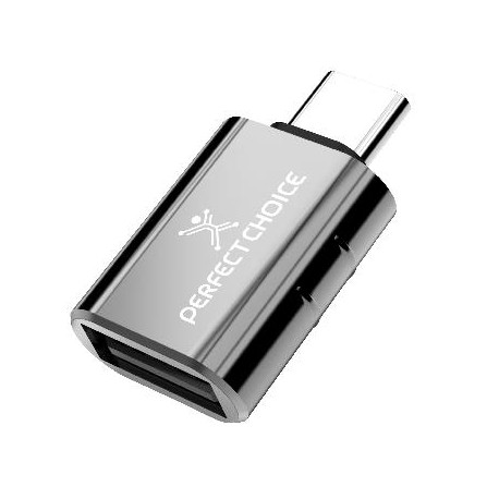 Adaptador USB tipo C a tipo USB A PERFECT CHOICE PC-101291 - Negro