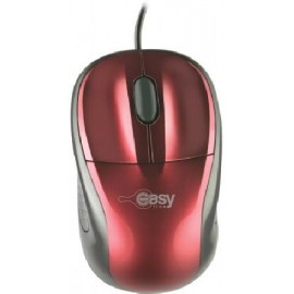 Mouse Easy Line EASY LINE - Rojo, 3 botones, Óptico, 1000 DPI