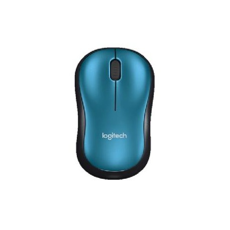 Mouse LOGITECH M185 - Negro, 3 botones, RF Wireless+USB, Óptico