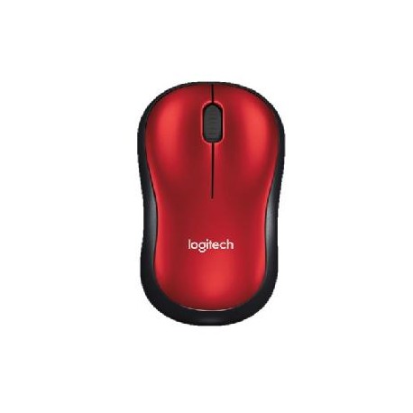 Mouse LOGITECH M185 - Rojo, 3 botones, RF inalámbric (...)