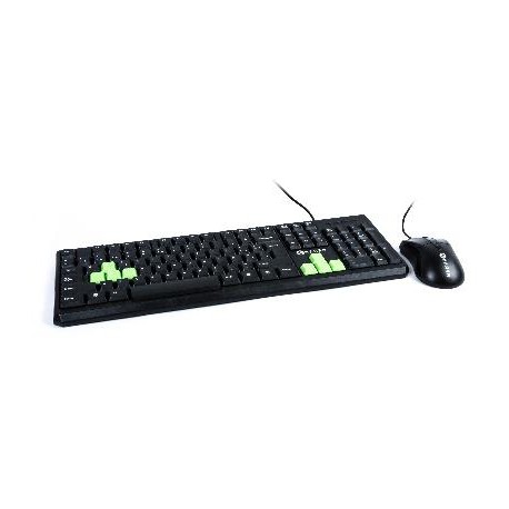 Kit de Teclado y Mouse Naceb Technology - Estándar, Negro