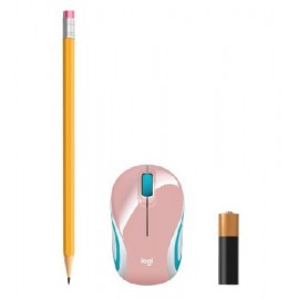 Mouse LOGITECH M187 - Rosa, RF inalámbrico
