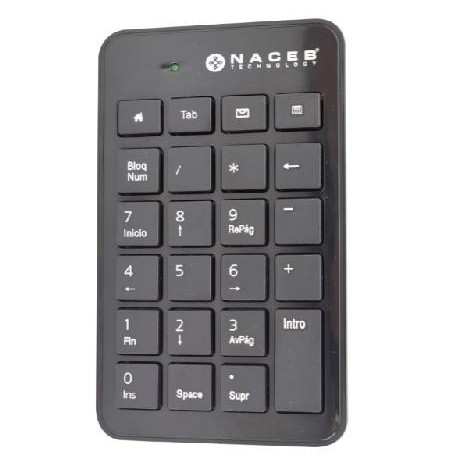 Teclado Numérico Naceb Technology NA-0104 - Numérico, Negro