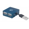 Hub USB MANHATTAN 160605 - USB 2.0/1.1, Negro, 4 puertos