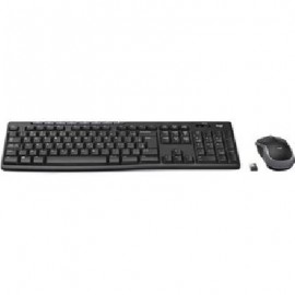Kit de Teclado y Mouse LOGITECH MK270 - Estándar, Negro, 10 m
