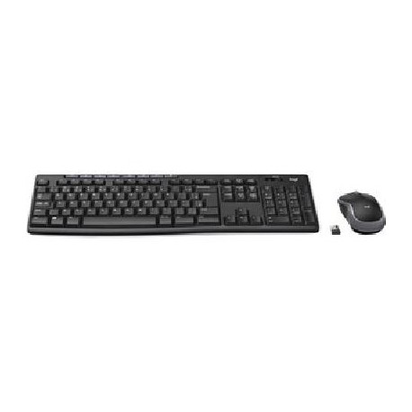 Kit de Teclado y Mouse LOGITECH MK270 - Estándar, Negro, 10 m