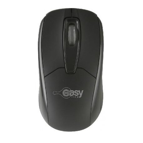 Mouse Easy Line EASY LINE - Negro, USB, 1000 DPI