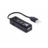 Hub USB Naceb Technology - USB, USB A, Negro