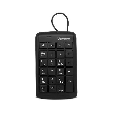 Teclado VORAGO KB-105 - USB, Notebook/PC, Negro