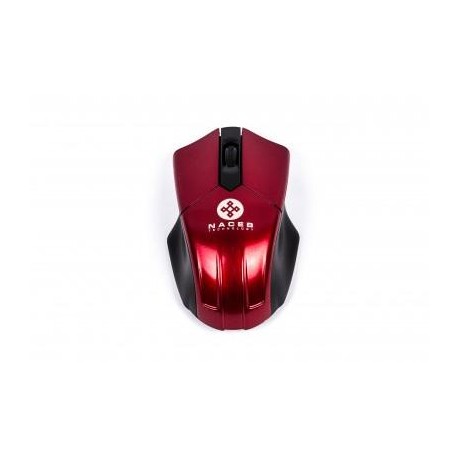 Mouse Naceb Technology - Rojo, 3 botones, Óptico, 1200 DPI