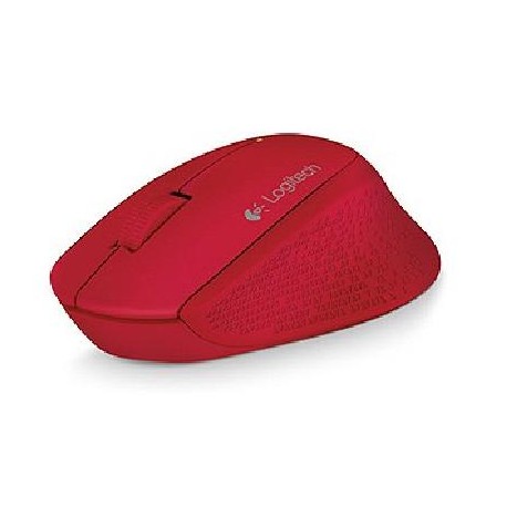 Mouse LOGITECH M280 - Rojo, 3 botones, USB, Óptico, 1000 DPI