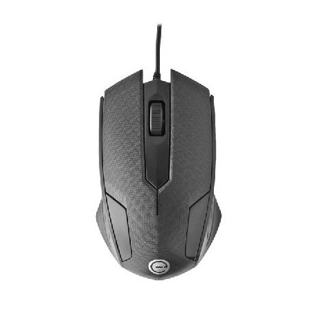 Mouse Easy Line - Negro, Óptico, 1200 DPI