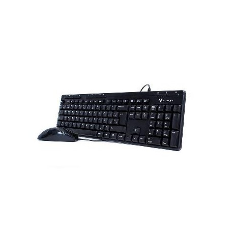 Kit de teclado y mouse VORAGO KM-104 - Estándar, 105 (...)