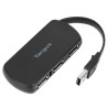 Hub USB TARGUS - USB 2.0, Negro, 4 puertos