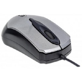Mouse MANHATTAN 179423 - Gris, USB, Óptico, 1000 DPI