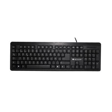 Teclado TechZone TZ16TEC01-ALA USB - Negro