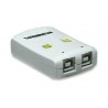 Hub USB 162005 MANHATTAN - USB 2.0, Color blanco, 2 puertos