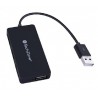 Hub 4 Puertos TechZone TZ17HUB02 USB - Negro