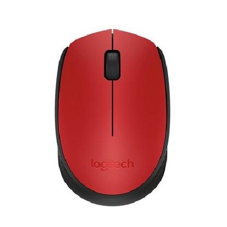 Mouse LOGITECH M170 - Rojo, RF inalámbrico