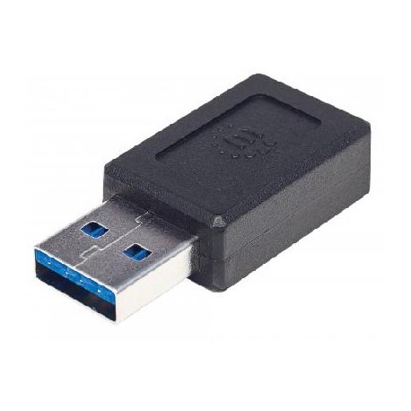 Adaptador USB C MANHATTAN 354714 - USB C, Negro