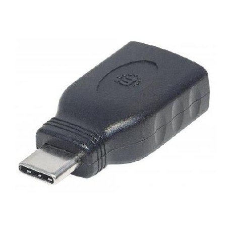 Adaptador USB C MANHATTAN 354646 - USB C, Negro
