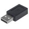 Adaptador USB C MANHATTAN 354653 - USB C, Negro