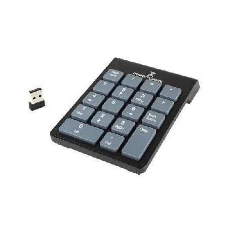 Teclado PERFECT CHOICE PC-201014 - USB, Numérico, Negro, Inalámbrico