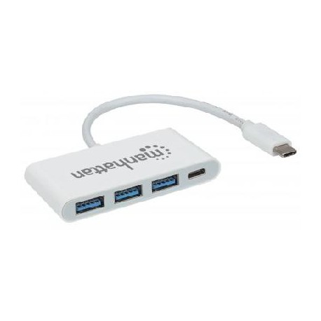 Hub USB MANHATTAN 163552 - USB C, 5000 Mbit/s, 3x USB (...)