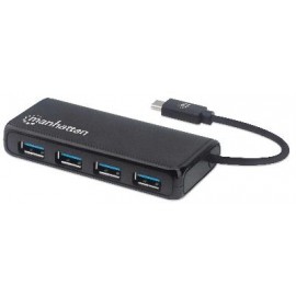 Conector Múltiple de 4 Puertos para USB MANHATTAN 16 (...)