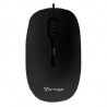 Mouse Alámbrico VORAGO MO-100 - Negro, Alámbrico, Óptico, 1200 DPI