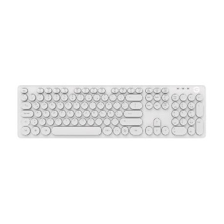 TECLADO GETTTECH GTI-28201B IGNITE BACKLIGHT USB BLANCO 105 TECLAS -