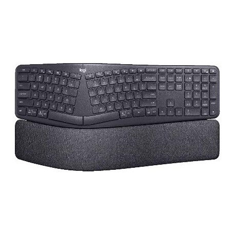 Teclado LOGITECH ERGO K860 - Bluetooth, Negro, Inalámbrico