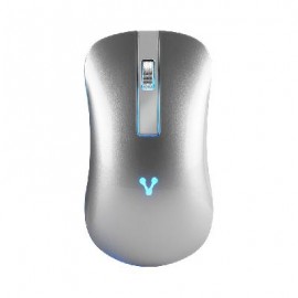 Mouse Vorago MO-305-SL Slim Led Rgb Inalambrico Recargable Negro -