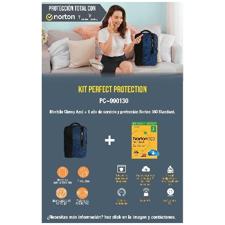 Kit Mochila + Antivirus PERFECT CHOICE PC-990130 - 15 (...)